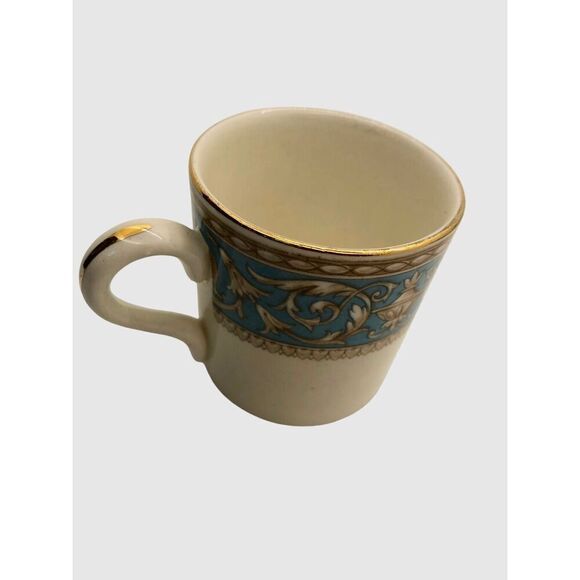 2 VINTAGE CROWN DUCAL WARE DEMI-TASSE TEA CUPS & SAUCERS - ENGLAND "ATLANTA" - Picture 15 of 16